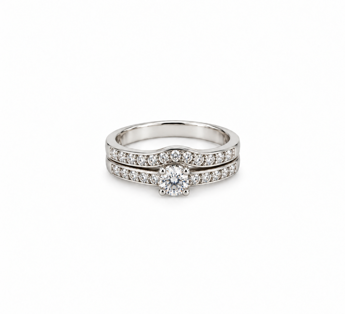 Seraphina | 18ct White Gold Diamond Bridal Set
